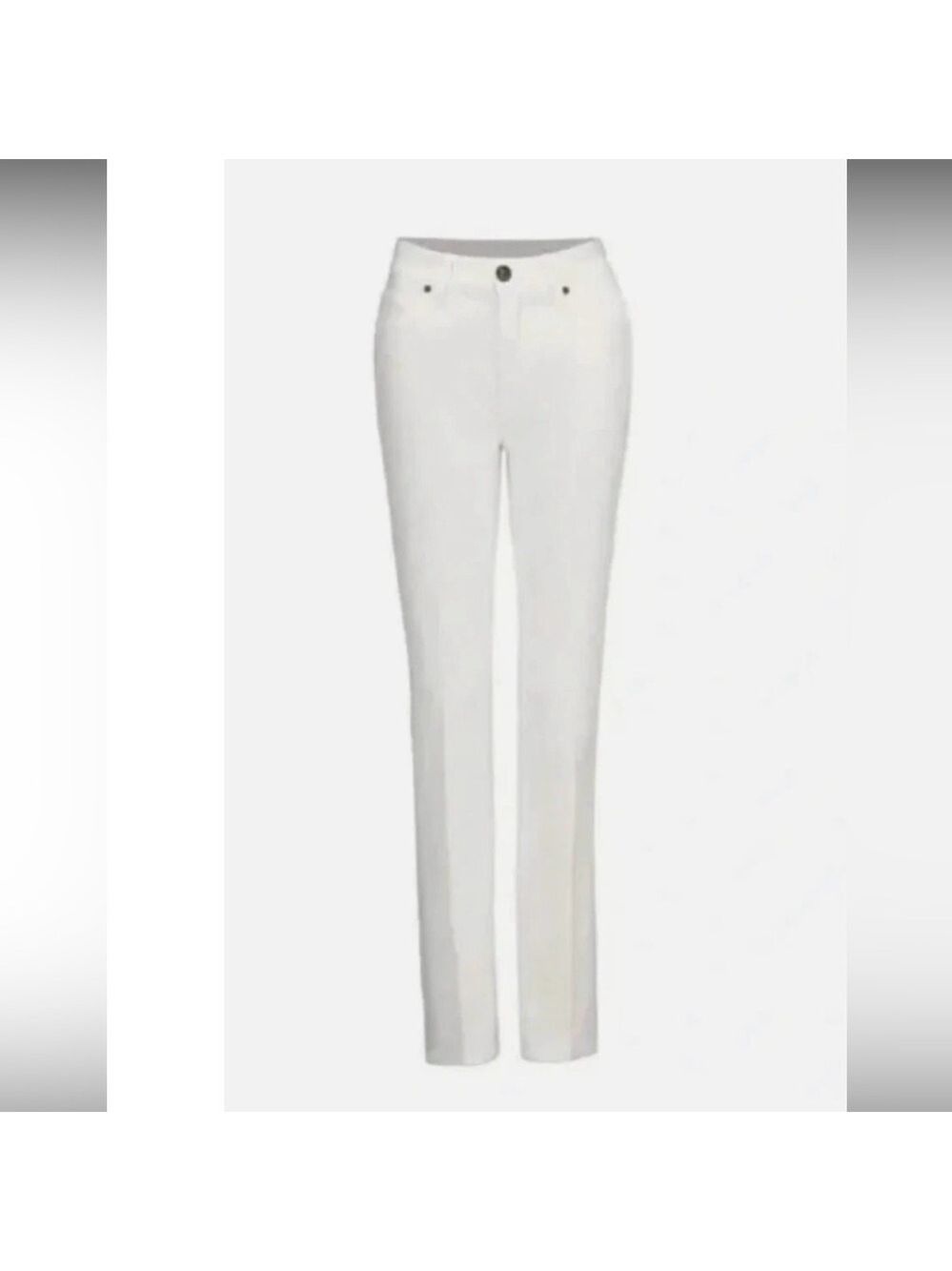 CAbi 5th Avenue White High-Rise Flared Jeans #6285R - Size 2 - EUC